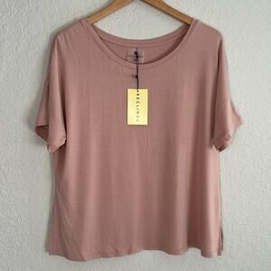 NEW Recliner Pink Blush Sleep Top Travel Loungewear Medium NWT Modal